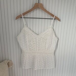 Elegant White Lace Women’s Top